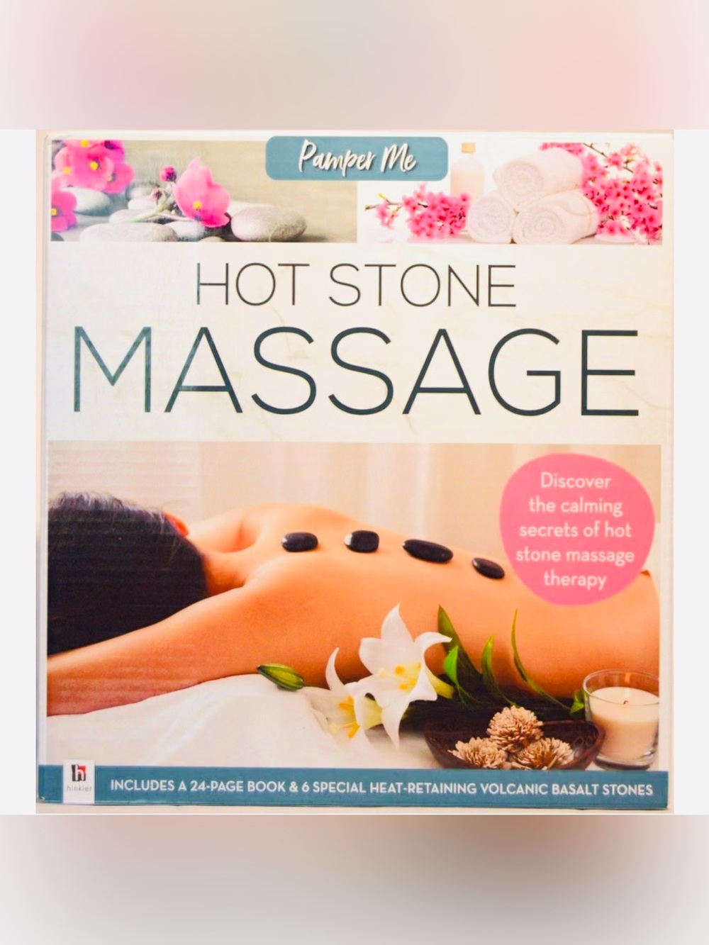 Hinkler NWOT Sealed Pamper Me Hot Stone Massage At Home Spa Relaxation Treatment